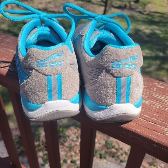 Dansko Women's Blue Mesh Lace Up Slip Resistant Running Sneakers Shoes Size 38 - Picture 4 of 12